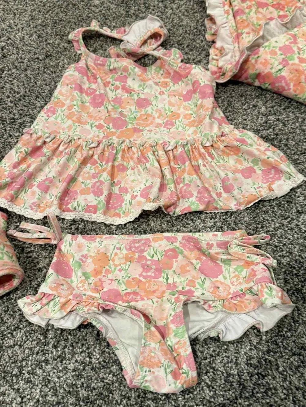 Sweet honey swim suit with towel and cover up